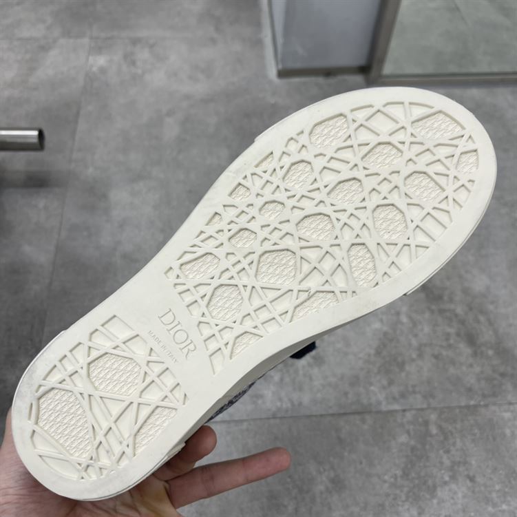 DIOR B33 SNEAKER NAVY BLUE DIOR OBLIQUE JACQUARD – DO128