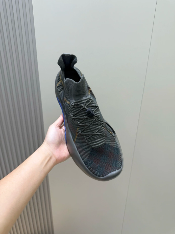 BURBERRY CHECK KNIT NEPTUNE SNEAKERS – BBR054