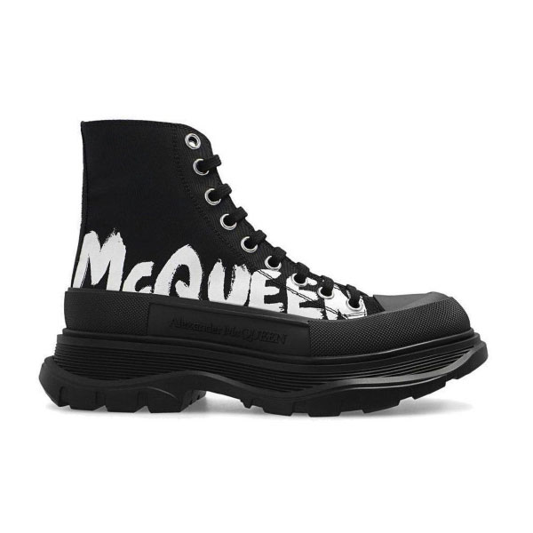 ALEXANDER MCQUEEN GRAFFITI TREAD SLICK HIGH-TOP SNEAKERS – ALD029