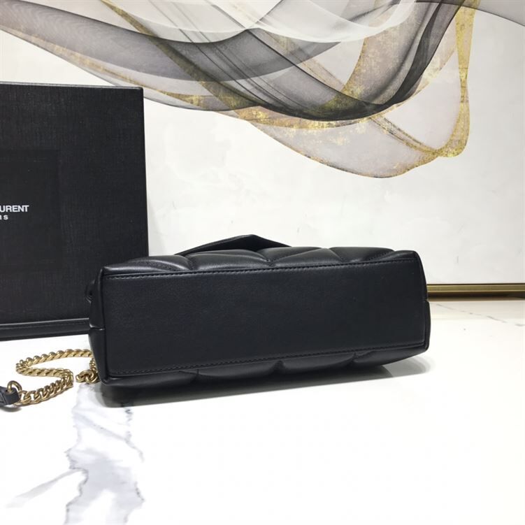 YSL LOULOU PUFFER SHOULDER BLACK BAG – YB011