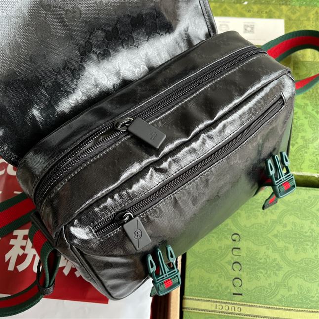 GUCCI MONOGRAMMED BUCKLE DETAILED SHOULDER BAG – BG054