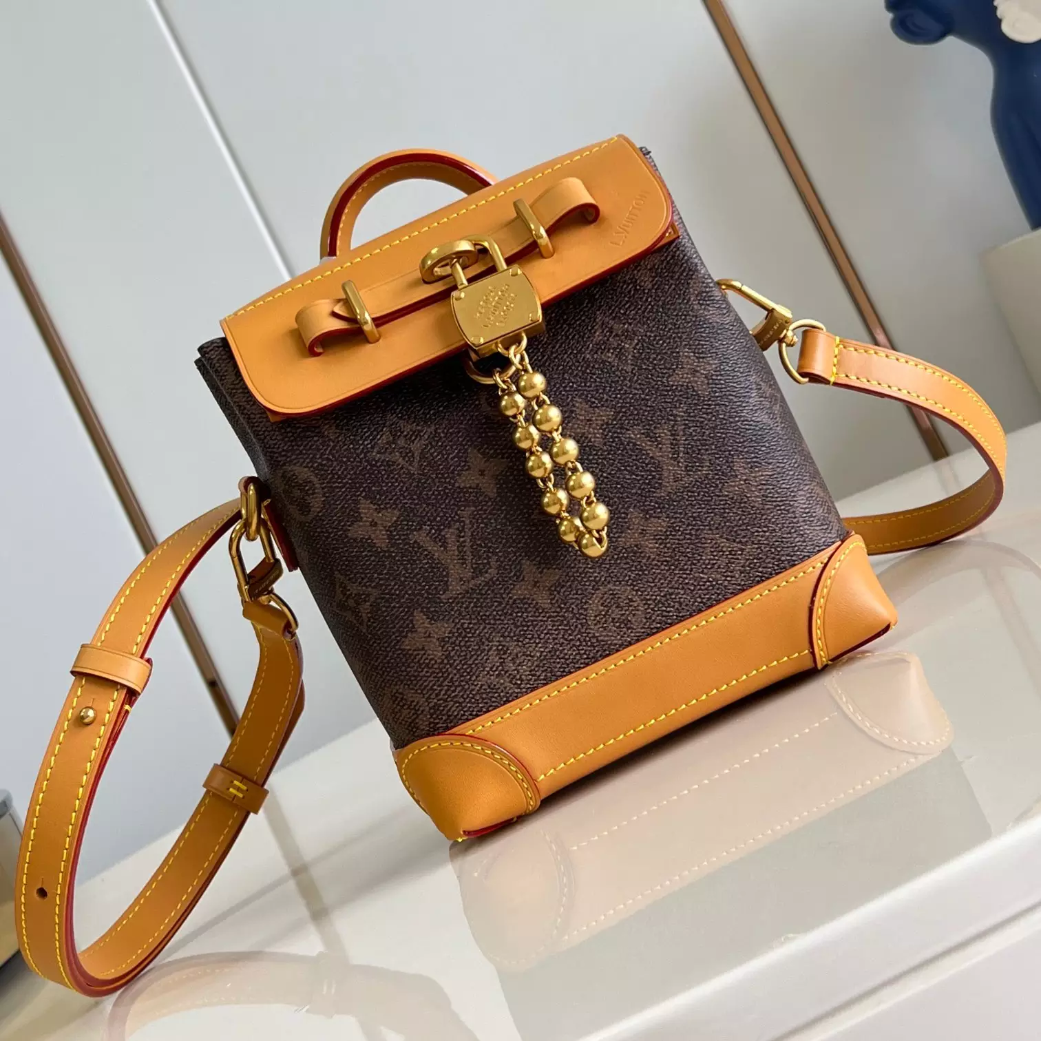 STEAMER 15 BROWN MONOGRAM DUST CANVAS M11630 – LW436