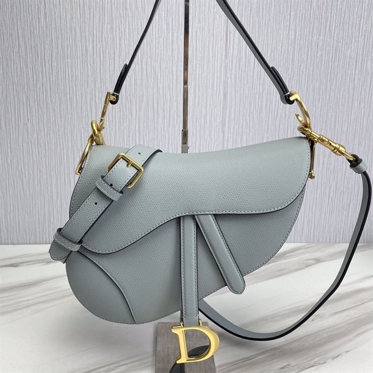 DIOR SADDLE BAG WITH STRAP BLUE – DOB033