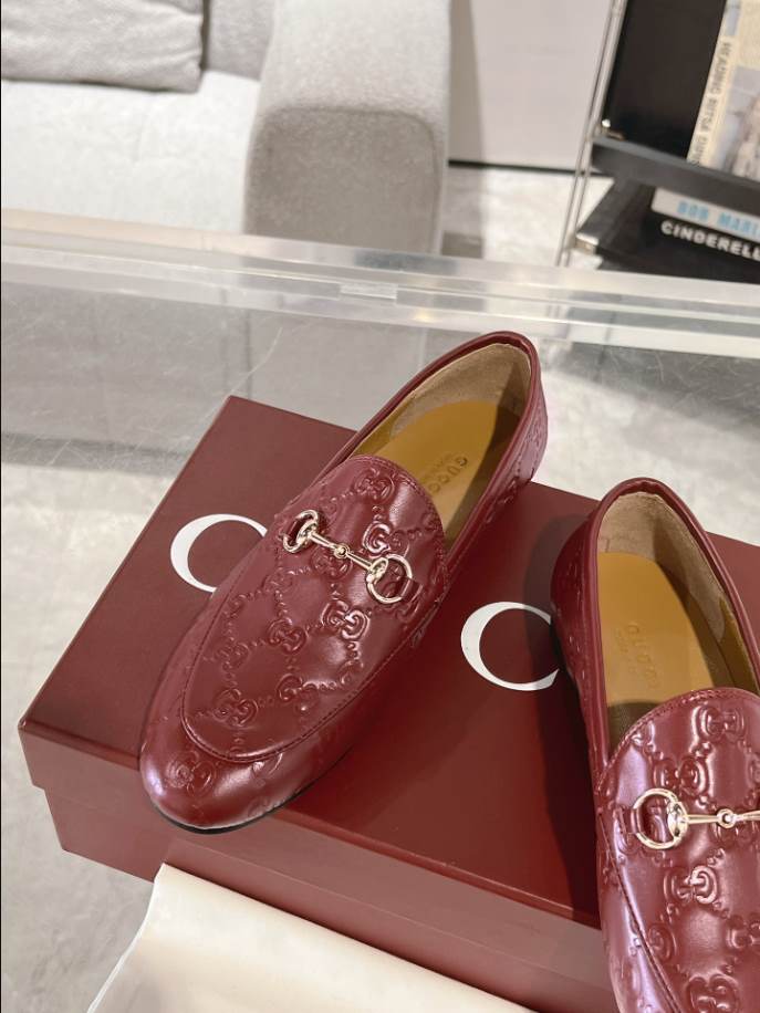 Gucci Horsebit Bright Red GC Monogram Loafer – GL064