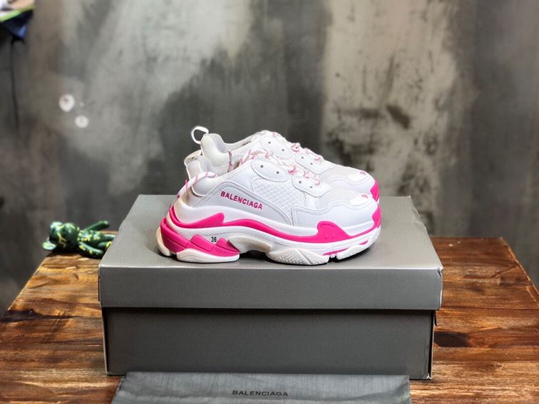BALENCIAGA TRIPLE S 1.0 IN WHITE AND PINK – BLA023