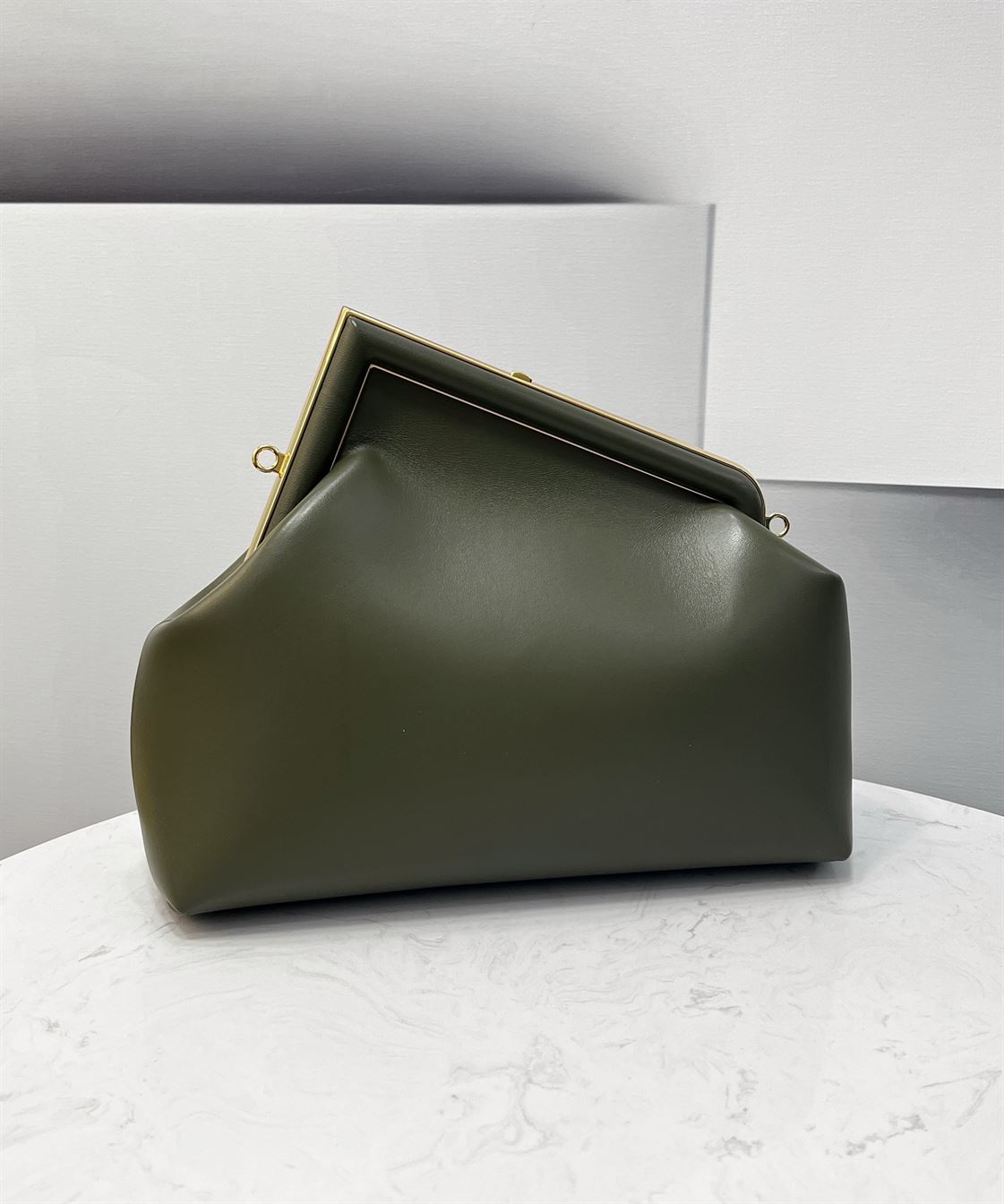 FENDI FIRST MEDIUM GREEN LEATHER BAG – F006