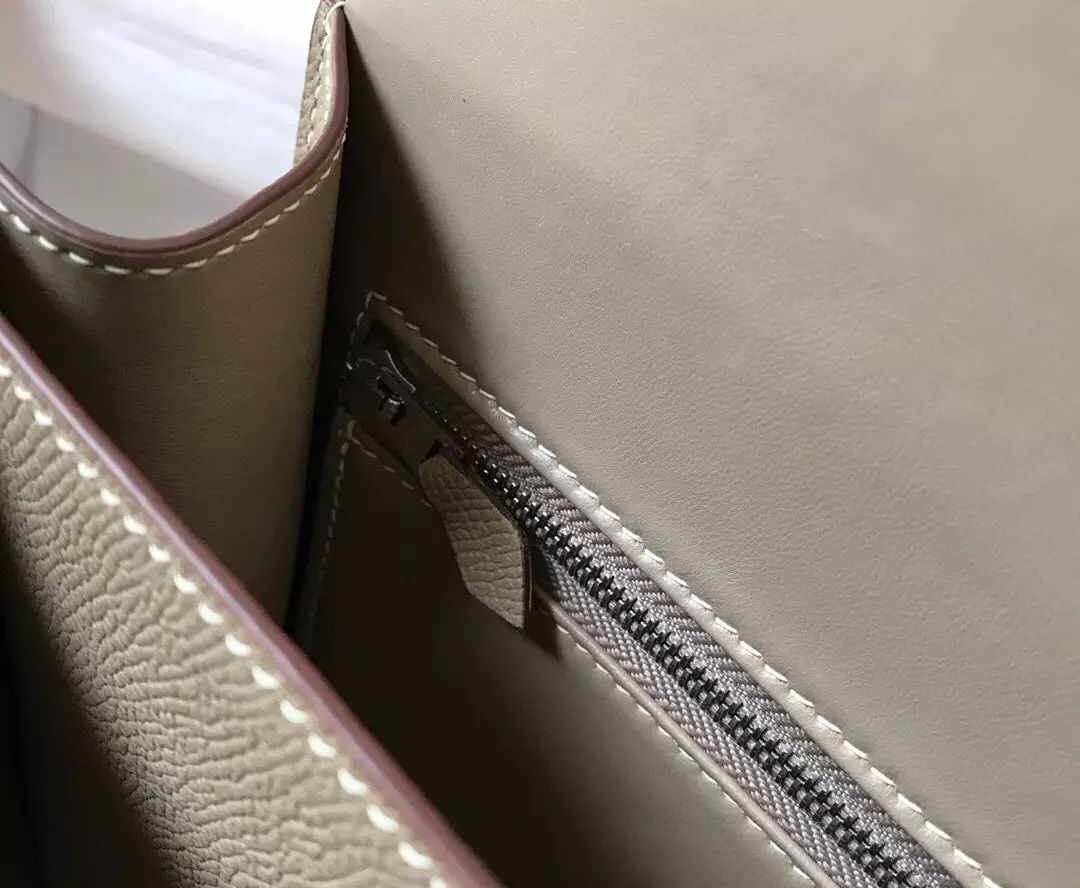 Hermes Grey Constance MM 24cm Epsom Leather Bag – HW038