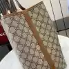 GUCCI GG CANVAS EMBLEM MAXI TOTE BAG BEIGE/BROWN 2025 – BG111