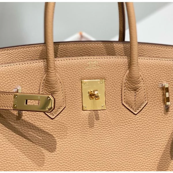 Hermes Birkin 30cm Bag In Chai Clemence Leather GHW – HW001