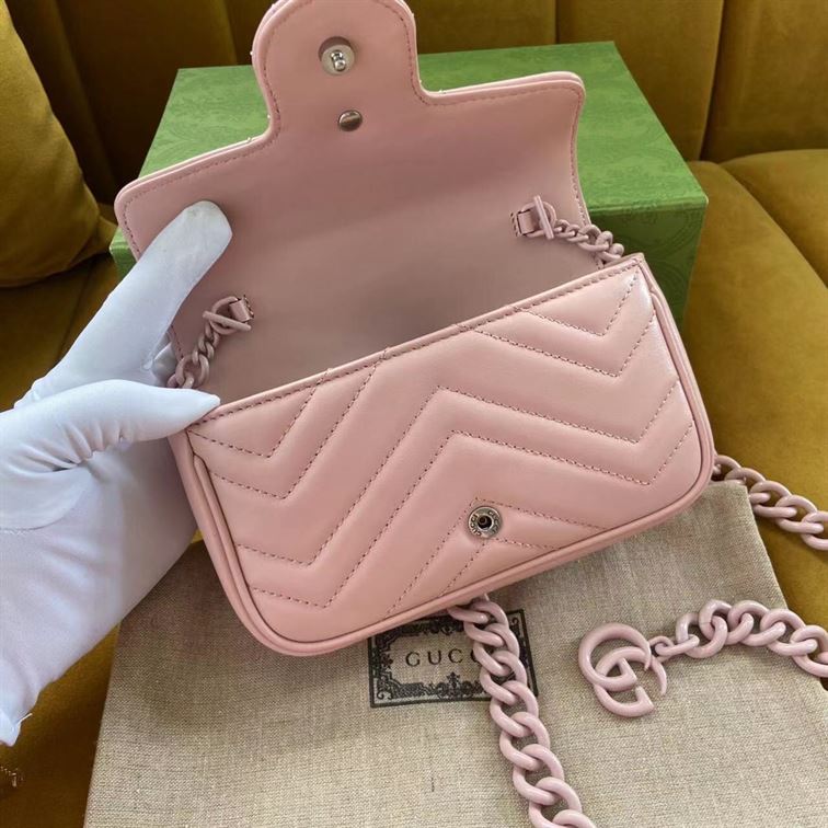 GUCCI GG MARMONT BELT BAG IN LIGHT PINK LEATHER – GB66
