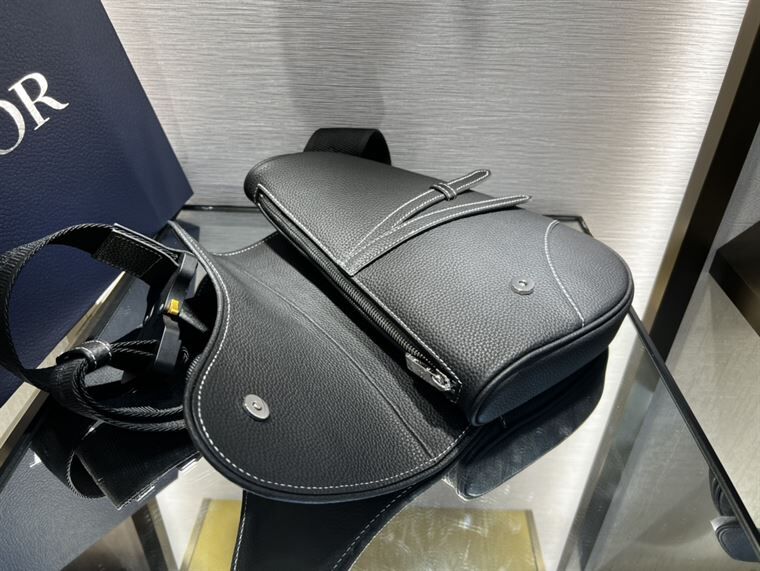 DIOR X PETER DOIG SADDLE BAG BLACK – DIO018
