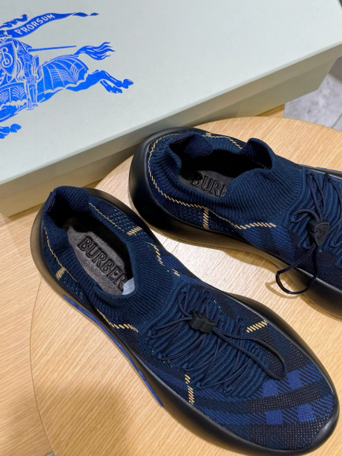 BURBERRY CHECK KNIT NEPTUNE SNEAKERS – BBR056