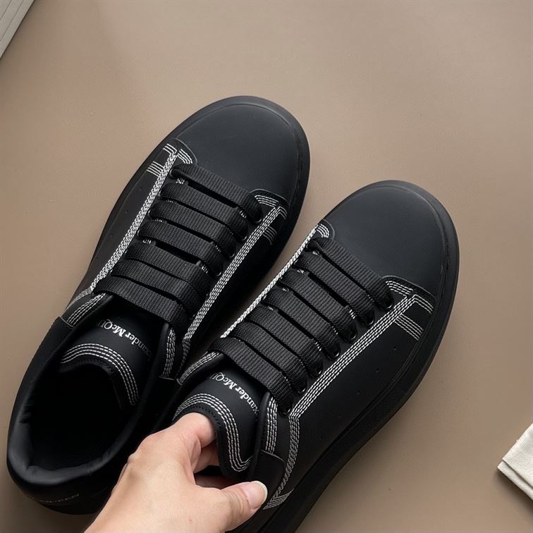 ALEXANDER MCQUEEN OVERSIZED LEATHER SNEAKERS – ALD018