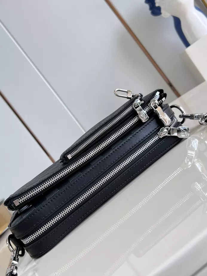 TRIO MESSENGER BAG DAMIER GRAPHITE N40519 – LW270