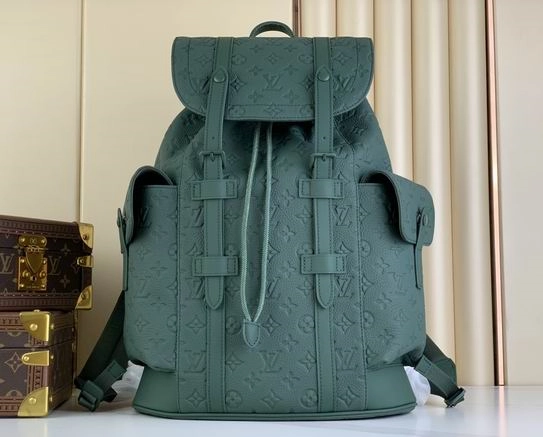 Christopher MM Backpack in Forest Green Taurillon Monogram – LW164