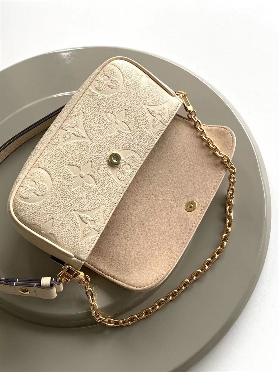 LOUIS VUITTON WALLET ON CHAIN IVY MONOGRAM EMPREINTE LEATHER – LW037