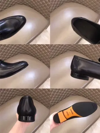 Hermes Men’s Paris Loafers In Black Calfskin – HM011