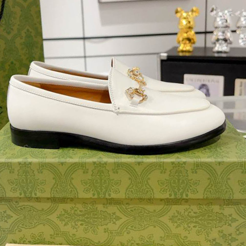 Gucci Jordaan White Black Loafer – GL070