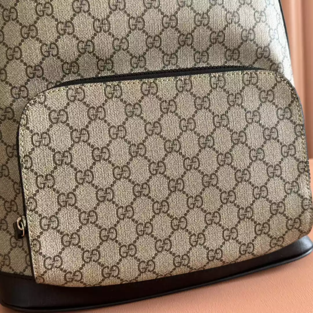 Gucci GG Supreme Men’s Backpack Brown Black – BG069