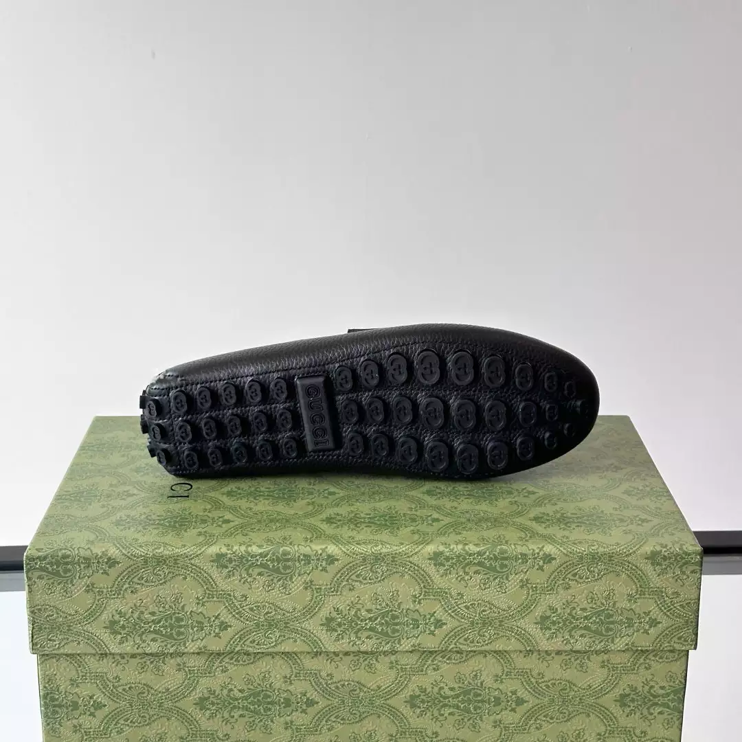 MEN’S DRIVER WITH HORSEBIT IN BLACK – GL094