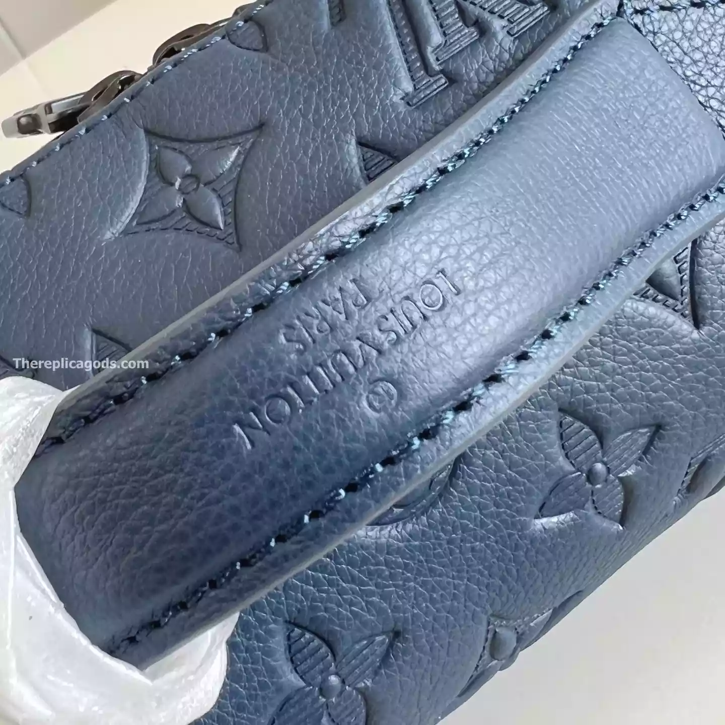 RUSH BUMBAG NAVY BLUE MONOGRAM SHADOW – LW304