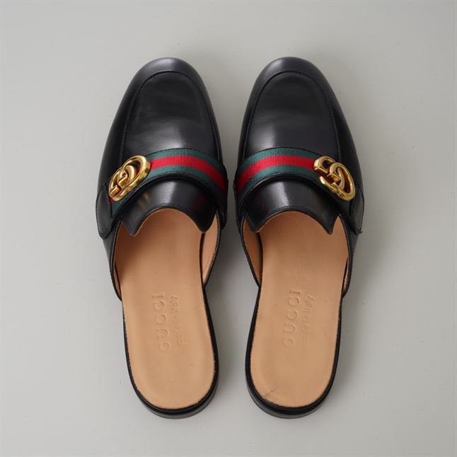 GUCCI BLACK PRINCETOWN SLIPPERS – GL033