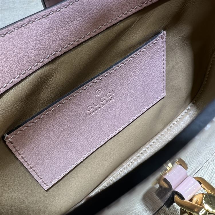 GUCCI JACKIE 1961 MINI SHOULDER BAG WITH PINK PATENT LEATHER – GB74