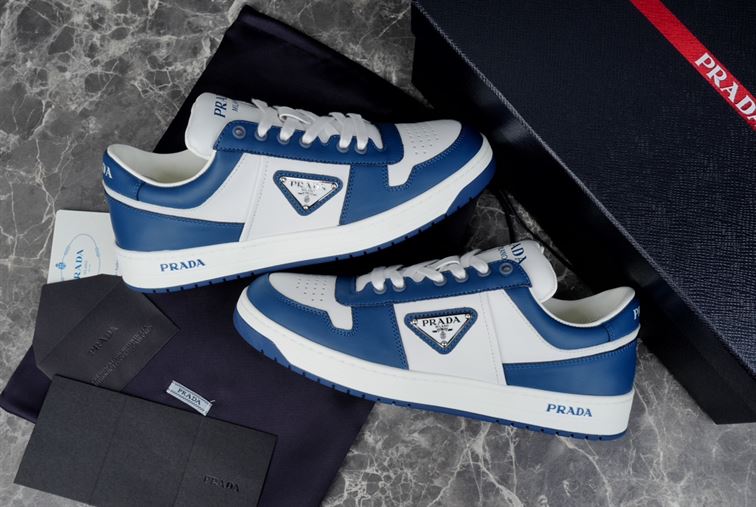 PRADA DOWNTOWN LEATHER SNEAKERS – PRS070