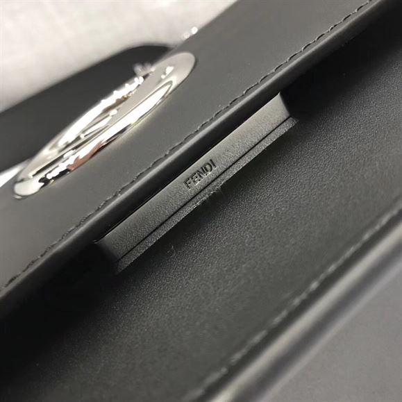 FENDI KAN I CALFSKIN LEATHER SHOULDER BAG – F008