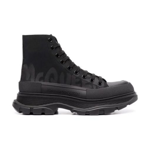 ALEXANDER MCQUEEN GRAFFITI TREAD SLICK HIGH-TOP SNEAKERS – ALD034