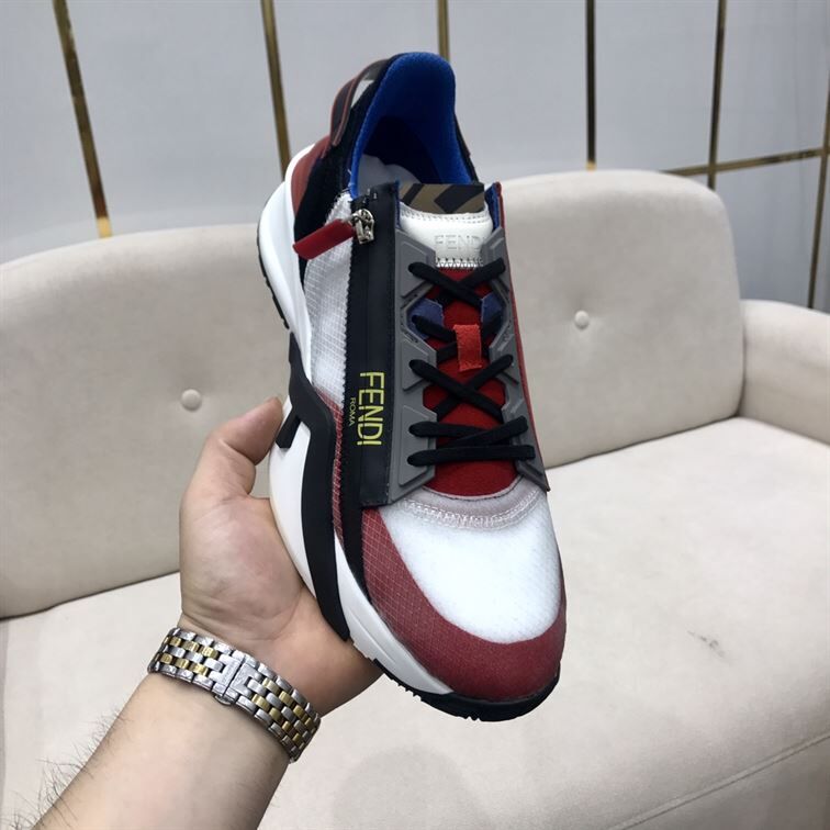 FENDY FLOW MULTICOLOUR NYLON LOW-TOP – FDS010