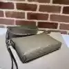 GUCCI MEN’S JUMBO GG LEATHER SMALL MESSENGER BAG GREY 2023 – BG092