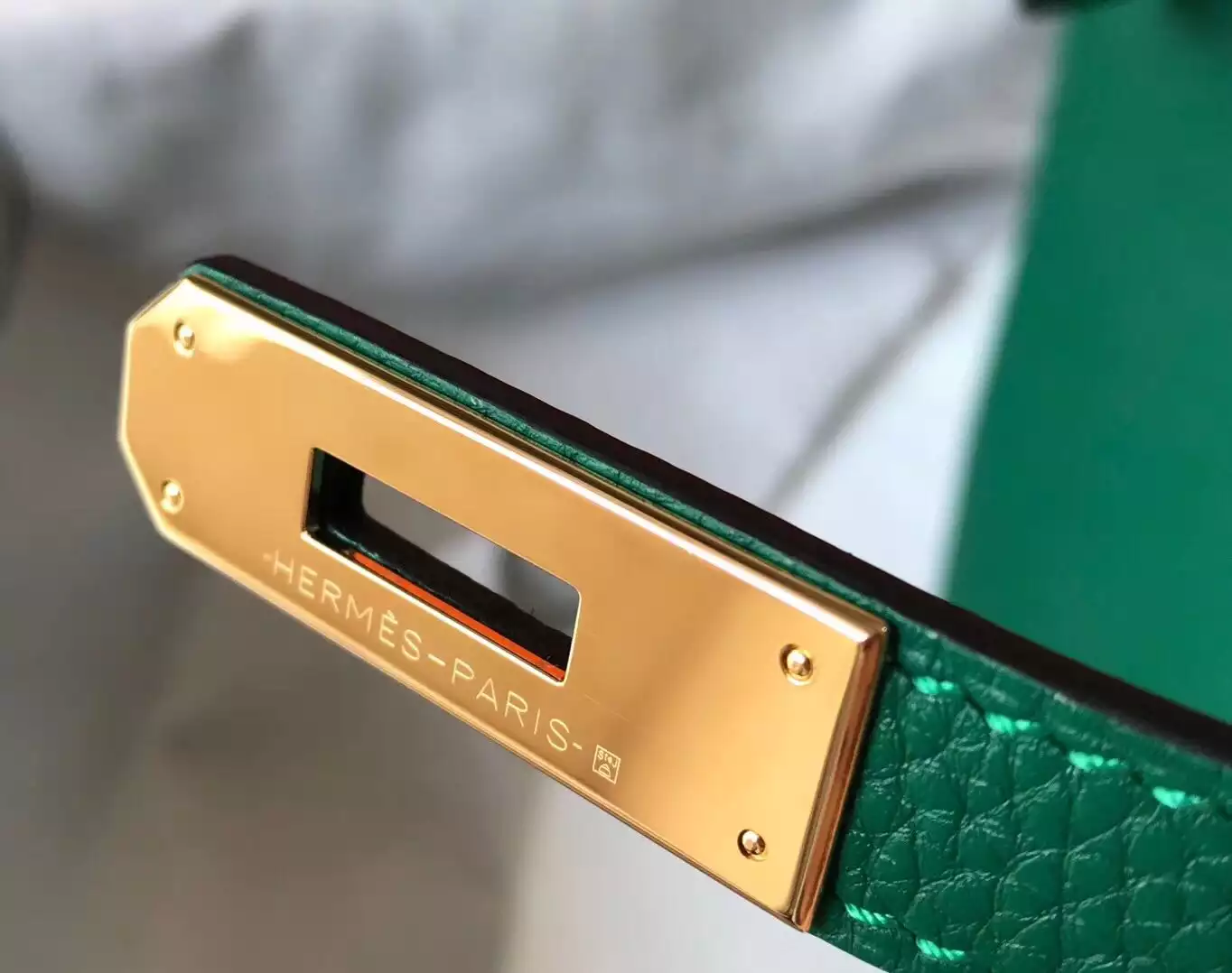 Hermes Birkin 30cm Bag In Vert Vertigo Clemence Leather GHW – HW030