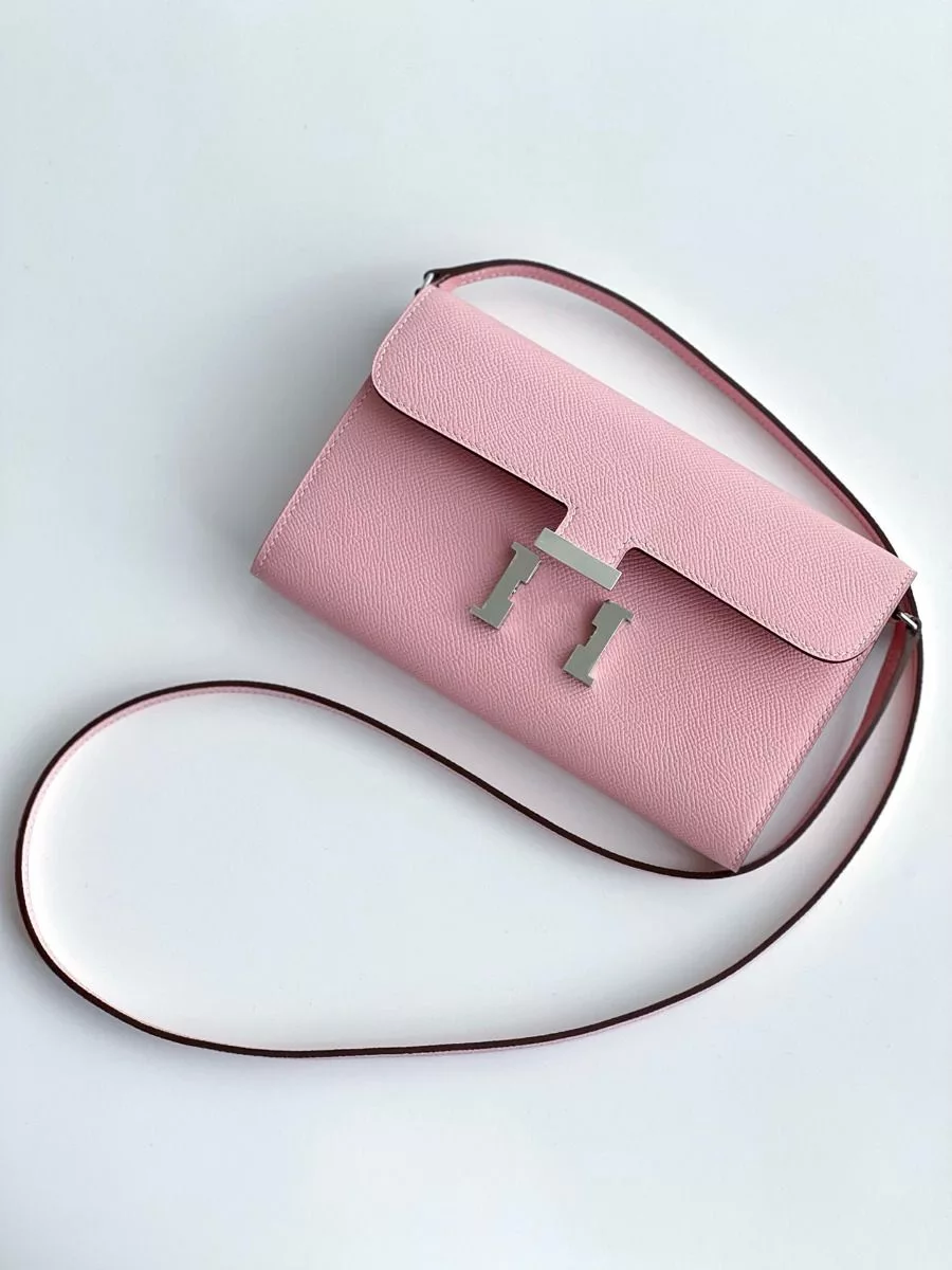 Hermes Constance To Go Wallet in Pink Epsom Calfskin – HW179