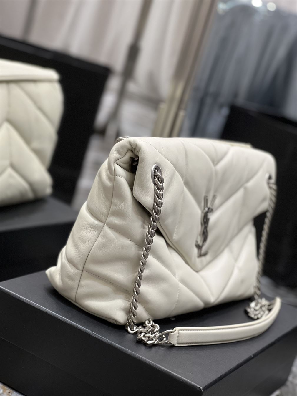 YSL PUFFER TOY WHITE BAG – YB017