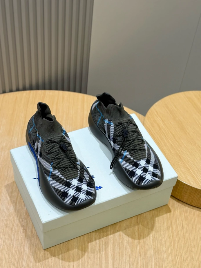 BURBERRY CHECK KNIT NEPTUNE SNEAKERS – BBR057