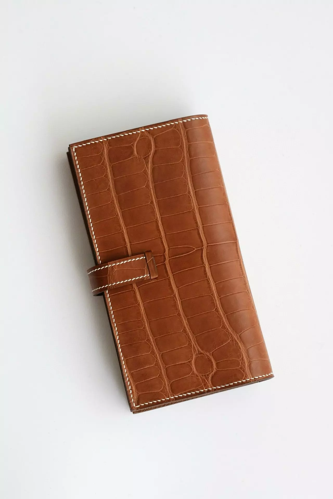 Hermes Bearn Long Wallet in Gold Matte Alligator Leather – HW164