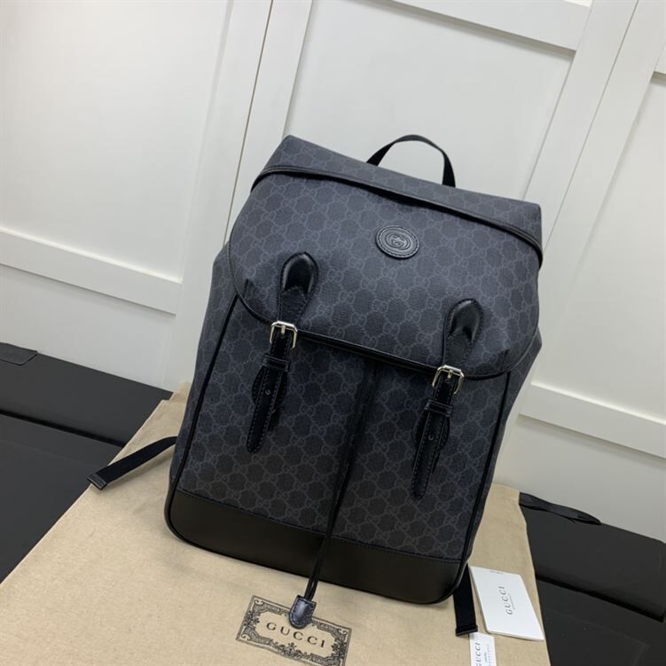 GUCCI MEDIUM BACKPACK WITH INTERLOCKING G – BG024