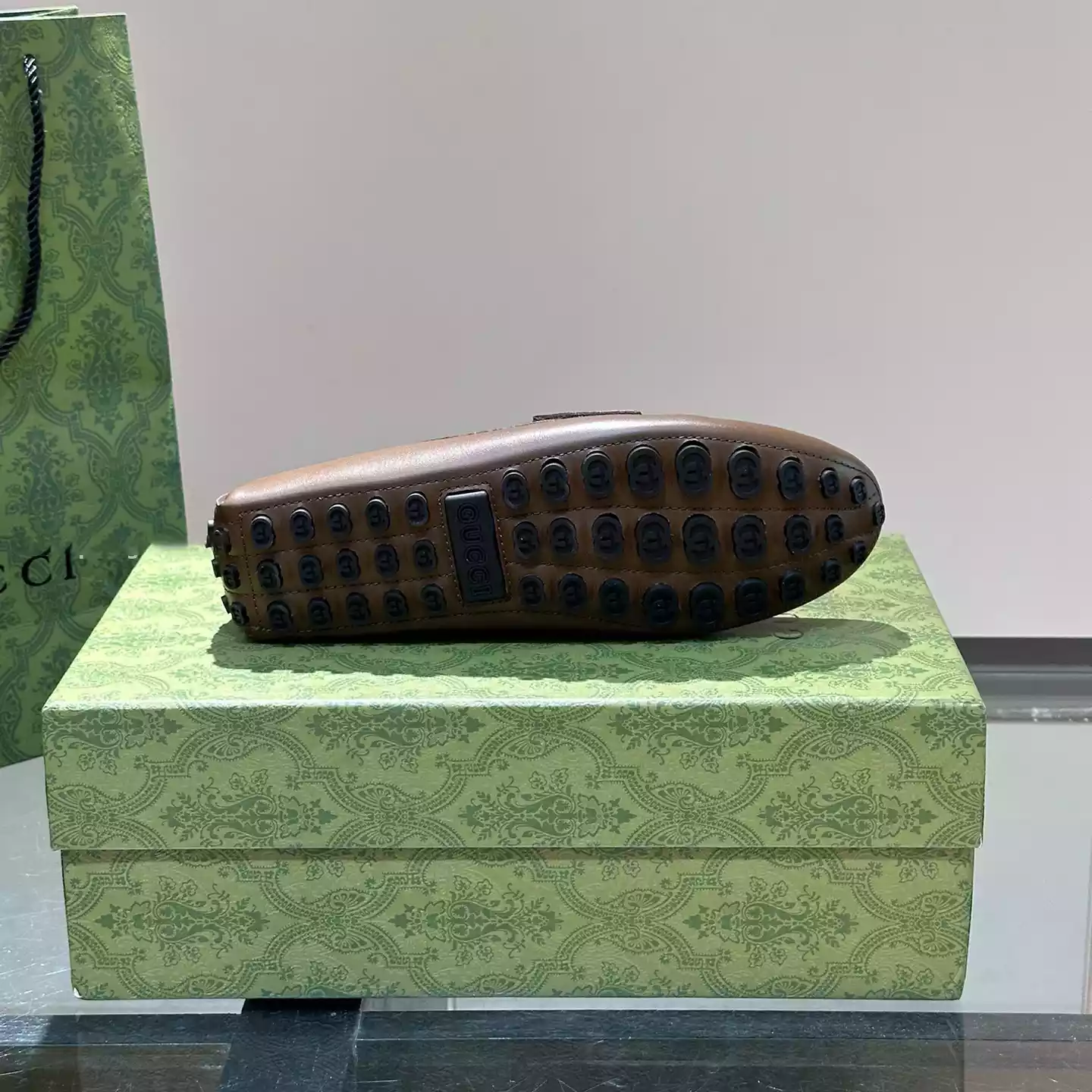 DRIVER WITH HORSEBIT BROWN LEATHER – GL097