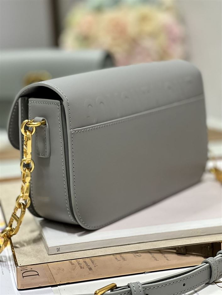 DIOR 30 MONTAIGNE AVENUE BAG ETHEREAL GRAY BOX CALFSKIN – DOB103
