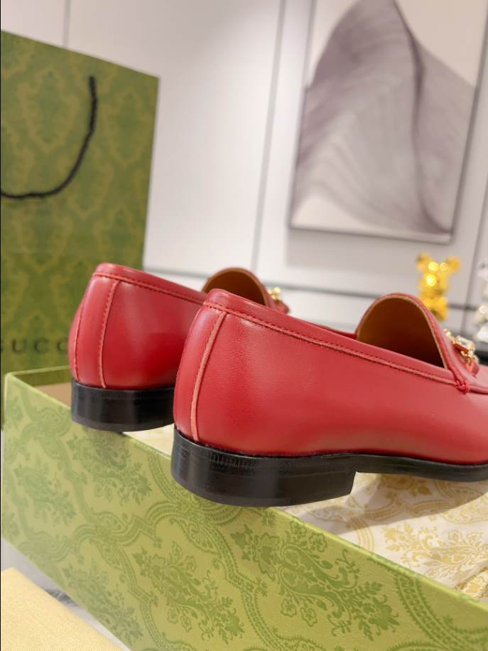 Gucci Jordaan Red Loafer – GL069