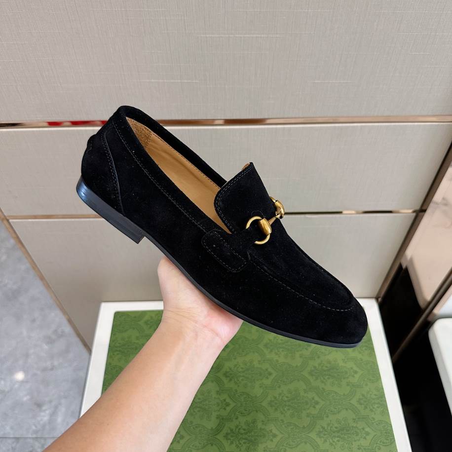 Gucci Horsebit Black Suede Loafer – GL087