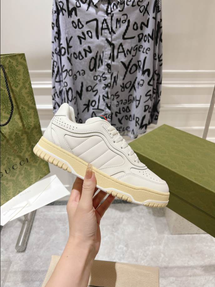 Gucci Re-Web Trainer White Sneakers – GCC208