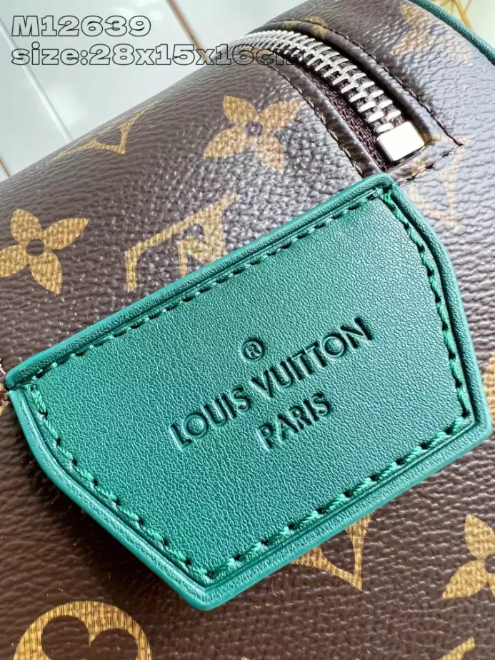 Louis Vuitton Dopp Kit Borneo Green Monogram Macassar Canvas Bag – LW141