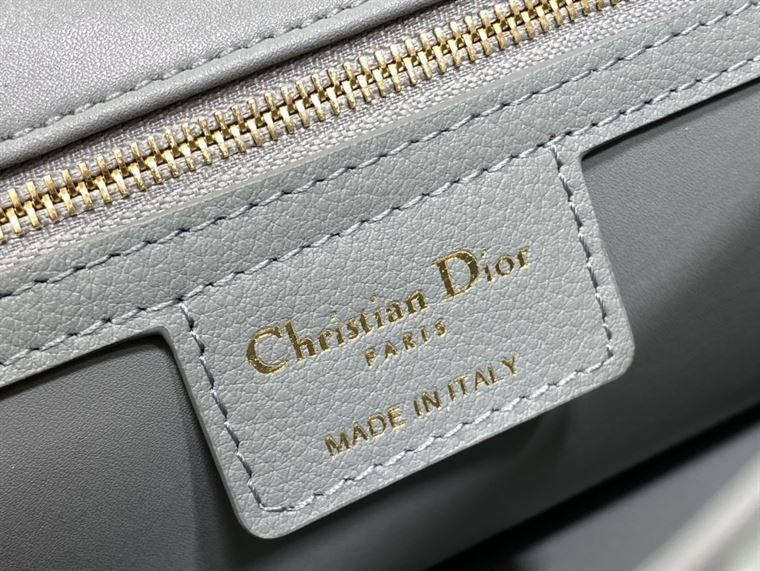 DIOR MEDIUM DIOR CARO BAG ETHEREAL GRAY SUPPLE CANNAGE CALFSKIN – DOB110