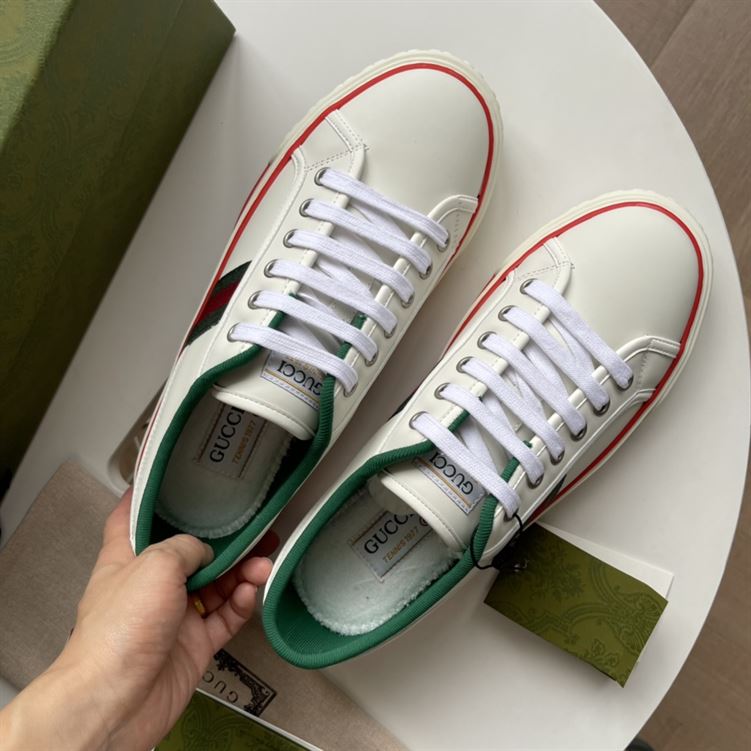 GUCCI TENNIS 1977 SNEAKER IN WHITE LEATHER – GCC060