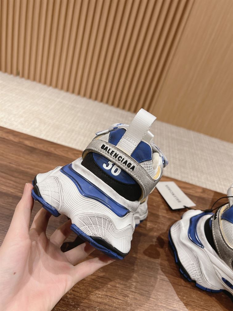 BALENCIAGA CARGO SNEAKER WHITE BLUE – BLA095
