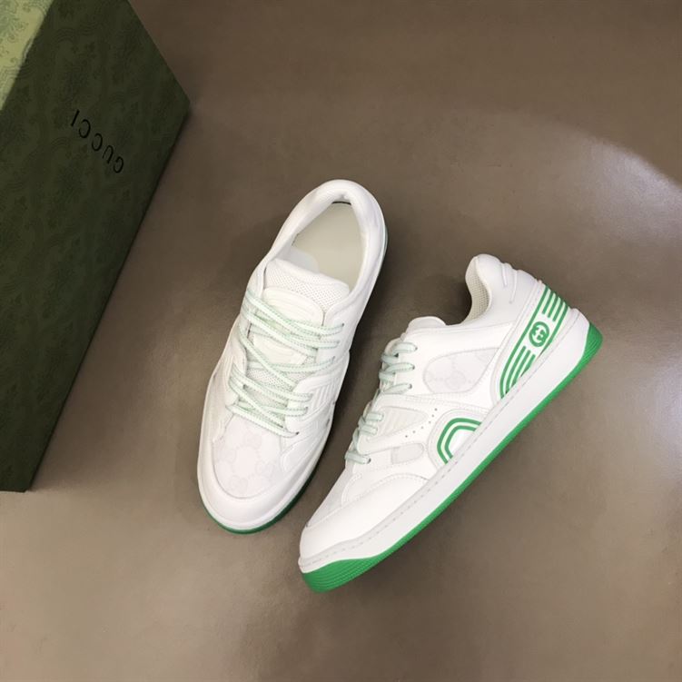 GUCCI BASKET SNEAKERS IN WHITE AND GREEN – GCC032