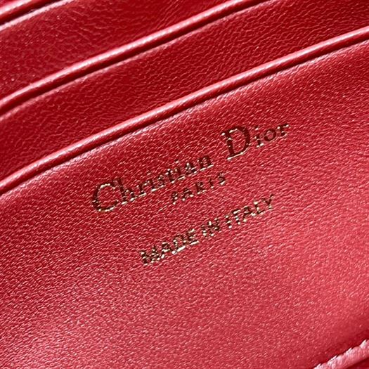 DIOR MISS DIOR MINI BAG RED CANNAGE LAMBSKIN – DOB052