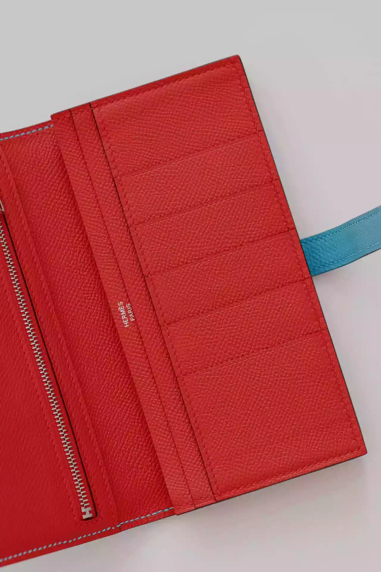 Hermes Bearn Verso Long Wallet in Blue du Nord Epsom Calfskin – HW156